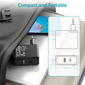 Cargador Rápido USB-C PD de 65W, Nuevo de Fábrica, Cable Tipo C de 12V 24V, Enchufe Estadounidense para Laptop y Teléfono Móvil, Compatible con iPhone - Product Image 6