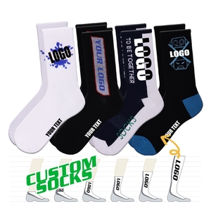 Empaquetado gratis Muestra gratis Patrón personalizado Hombres Calcetín Diseño Logo Crew Dress Calcetín <span class=keywords><strong>Calcetines</strong></span> de punto personalizados - Product Image 6