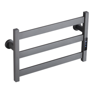 Ensemble de porte-serviettes à contrôle de température en acier inoxydable, pliable, mural, pour salle de bain d'hôtel, support métallique - Product Image 1