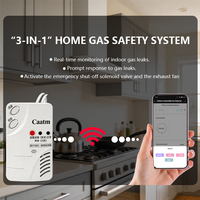 Détecteur de fuite de méthane à semi-conducteur CAATM JT-CA319N Alarme de gaz naturel adaptée aux cuisines domestiques