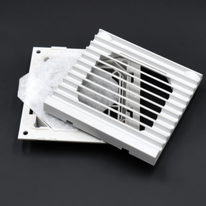 JEEK haute qualité 106x106mm 80mm couvercle d'armoire électrique <span class=keywords><strong>mousse</strong></span> plastique pour refroidissement filtre à persiennes <span class=keywords><strong>de</strong></span> ventilateur axial - Product Image 5