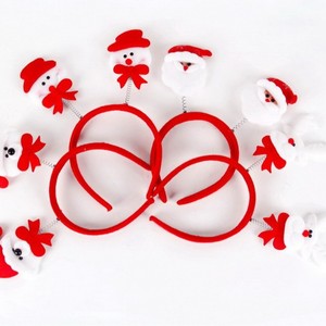 Décorations de <span class=keywords><strong>noël</strong></span> bandeau de <span class=keywords><strong>noël</strong></span> bois de cerf bandeau accessoires de fête fournitures cadeaux pour enfants bonhomme de neige bandeau en gros - Product Image 3