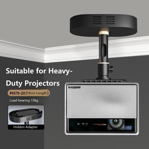 Support de projecteur rotatif universel <span class=keywords><strong>Cine</strong></span>, support de plafond en acier, adaptateur robuste PH79-20, capacité de charge de 15 kg - Product Image 1