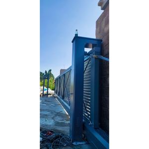 Portail coulissant électrique à <span class=keywords><strong>suspension</strong></span> cantilever, coupe-vent et sécurisé pour jardin, sans rail, avec télécommande - Product Image 6