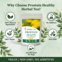 Teh Kesehatan Prostat Pria Mentah dalam Kemasan Kantong, 100% Herbal Alami Merek Tianbai, 5g*20 Kantong Teh dalam Kemasan Kotak