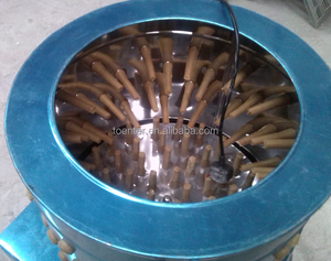 Plumeuse à poulet électrique en acier inoxydable de petite taille, machine à plumer la volaille, équipement d'abattage - Product Image 3