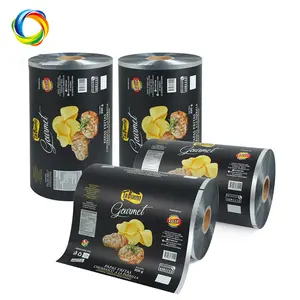 Vochtbestendige Verpakkingszakken Meerlaags Samengestelde Kleurendruk <span class=keywords><strong>Plastic</strong></span> Filmrol Voor Chips - Product Image 1