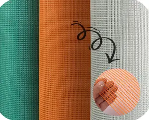 China Hot Selling Waterproofing Fiber Plastic Coated Glass Pvc Coated Fiberglass Mesh Waterproof Manufacturer