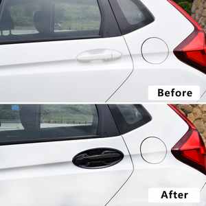 Capuchon de poignée de porte en Fiber de carbone, garniture de voiture, accessoires de style pour Toyota Yaris Vitz XP150 2014 2015 <span class=keywords><strong>2016</strong></span> 2017 2018 2019 - Product Image 3