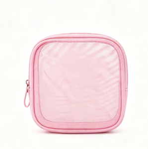 High Quality Fashion Cartoon Print Mini Portable Breathable Mesh Makeup <b>Bag</b> with Zipper Pouch - Product Image 2