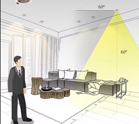 Vente flash : spots encastrés en aluminium, éclairage LED moderne pour usage intérieur, entrepôts, usines