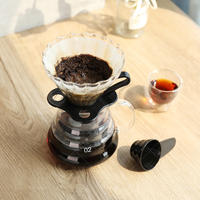 Tenrey 4PCS Portable Outdoor Coffee Gift Kit Set Verser sur un ensemble de cafetière