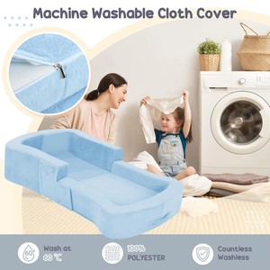 2026 Factory Wholesale Modern Portable Travel Toddler <b>Bed</b> Velvet <b>Sofa</b> <b>Bed</b> Foldable Bedroom Living Room Dining Kids Outdoor Hotel - Product Image 2