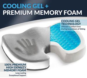 Cojín de Asiento de Coche para Verano con Gel Refrigerante y Diseño en Forma de U de Espuma para Alivio del Dolor - Product Image 2