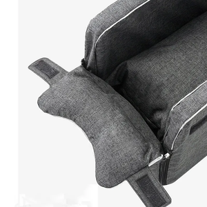 Yeni stil taşınabilir köpek ve kedi araba koltuğu taşıyıcı kulübesi merkezi kontrol emniyet evcil hayvan araba koltuğu kılıfı su geçirmez özelliği ile - Product Image 4