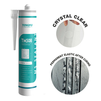 Scellant hybride polymère MS transparent Fix All Crystal Clear 600 ml, imperméable, élastique, résistant aux UV, modifié au silane