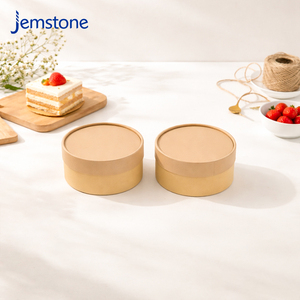 Biodegradable Food Grade Basque Cake <b>Dessert</b> Cylindrical Cardboard <b>Box</b> Cheesecake Container Luxury Kraft Paper Tube Packaging - Product Image 6