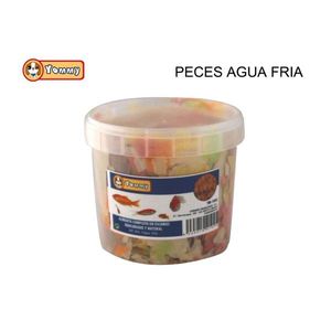 Seau à nourriture pour poissons d'eau froide Tommy, en plastique transparent, nutrition complète pour poissons rouges et aquariums d'eau douce - Product Image 2