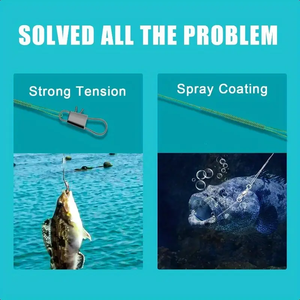 Leaders pêche prédateur plate-forme <span class=keywords><strong>fil</strong></span> d'acier inoxydable Anti-morsure ligne de pêche roulement à billes émerillons boutons-pression eau salée eau douce dévidage - Product Image 4