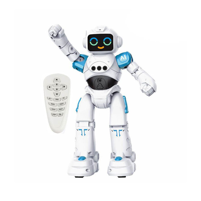 Smart Talking Emo Robot Toy for Kids Ages 3 to 8 Remote Control Gesture Sensing Programmable Birthday Gift Made Durable Plastic