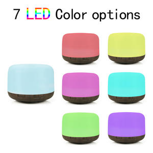 Diffuseur d'arômes à grain de bois 500 ml, humidificateur ultrasonique avec lumière LED pour la maison et le bureau - Product Image 4