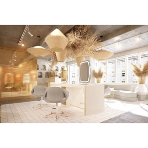 Nail Salon station Shop Interior Design Full Room Customization Beauty Styling Hair Salon Nail Salon Store Renovation decoration - Product Image 1