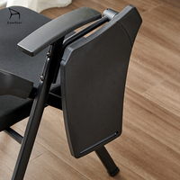 Chaise de bureau multifonctionnelle confortable EaseNeat, accoudoirs ergonomiques, dossier pliable pour bureau, salle d'étude et usage domestique