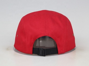 Broderie personnalisée rouge <span class=keywords><strong>cinq</strong></span> panneaux de fabrication Chinoise en coton à <span class=keywords><strong>5</strong></span> panneaux chapeau - Product Image 5