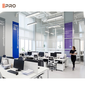 Apro 2024 mới nhất dọc khung thiết kế văn phòng phân vùng tùy chỉnh văn phòng kính tường hệ thống phân vùng chia tường - Product Image 3