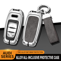 Coque de clé de voiture en métal dur en alliage de zinc pour Audi A1 A3 8V A4 B8 B9 A5 A6 C7 A7 A8 Q3 Q5 Q7
