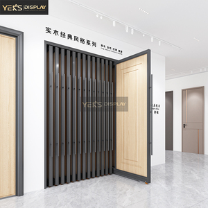 Moderner anpassbarer Holzschiebetür-<span class=keywords><strong>Display</strong></span>-Rack-Türrahmen für Fliesen muster Stein <span class=keywords><strong>display</strong></span> Pull Drawer System Shop Einzelhandel gebrauch - Product Image 3