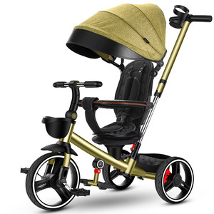 <span class=keywords><strong>Tricycle</strong></span> pour enfants 2022 avec lumière et musique <span class=keywords><strong>rouge</strong></span> et bleu 1-3 ans - Product Image 1
