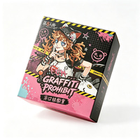 Emballage personnalisé imprimé en papier artistique écologique pour boîtes mystères, matériaux recyclés pour badges d'anime, jouets et articles de collection