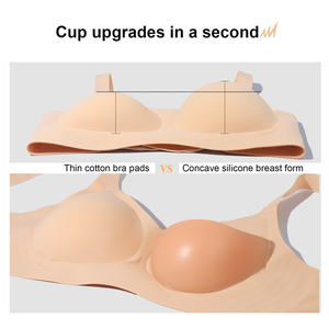 Bra palsu pembentuk payudara silikon OEM/ODM payudara palsu Payudara palsu pelat dada silikon payudara palsu untuk prostektomi - Product Image 3