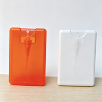 Vente en gros de flacons pulvérisateurs portables de 20 ml, en plastique, rechargeables, pour désinfectant pour les mains, parfum, alcool, voyage, usage domestique