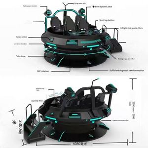 Simulateur <span class=keywords><strong>de</strong></span> vol 360° pour parc d'attractions VR intérieur, voiture <span class=keywords><strong>de</strong></span> conduite, centre <span class=keywords><strong>de</strong></span> divertissement familial / salle <span class=keywords><strong>de</strong></span> jeux, directement <span class=keywords><strong>de</strong></span> l'usine - Product Image 4