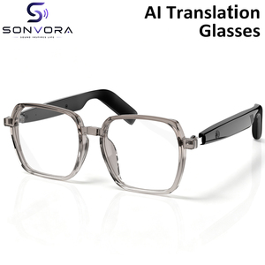 Gafas de traducción Pro AI, gafas de Audio inteligentes antiluz azul, compatible con traducción de fotos, traducción cara a cara - Product Image 1
