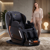 Fauteuil de massage intelligent Zhouqi à mécanisme 2D, corps entier, zéro gravité, avec audio Bluetooth et massage des tissus profonds