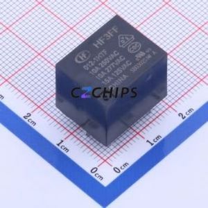 HF3FF/012-1HTF Power Relay Through hole,15.2x19mm Relay 12V 1 Normally Open: 1A (SPST-Normally Open)::: 4 10A-28VDC/10A-277VAC - Product Image 1