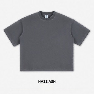 T-shirt Vintage da Uomo OEM in Cotone 100% Lavorato a Maglia Pesante 260 GSM, Vestibilità Ampia, Effetto Usurato, Stile Streetwear - Product Image 3