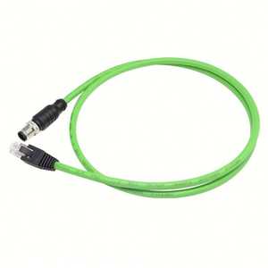 Connecteur étanche circulaire industriel PVC PUR M12 câble fil 4 broches D Code connecteurs électriques prise mâle vers connecteur RJ45 - Product Image 5