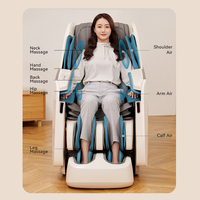 Fauteuil de massage corporel complet à usage domestique avec détection intelligente des épaules, chauffage au graphène, 32 airbags, mollets allongés de 6 cm, rouleaux de massage des pieds