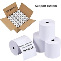 Hoogwaardig thermisch kassabonpapier rol 80x80mm BPA-vrij waterdicht/oliebestendig/brandwerend voor POS-printer kassa verzending