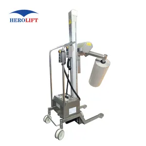 Convenient Manual Stacker With Gripping Tool Hand Crank By Hand For Material Lifting