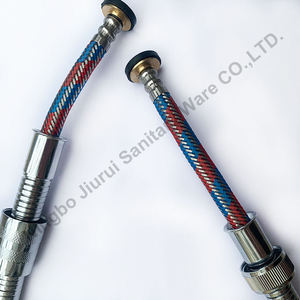 Tuyau de douche <span class=keywords><strong>flexible</strong></span> <span class=keywords><strong>extractible</strong></span> en acier inoxydable 201 chromé à double gaine, diamètre extérieur 15 mm, <span class=keywords><strong>pour</strong></span> salle de bain |   Raccord de plomberie à ferule - Product Image 6