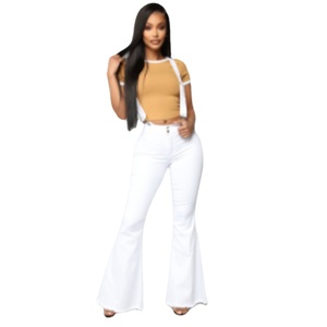 Pantalones <span class=keywords><strong>vaqueros</strong></span> elásticos transpirables para mujer, <span class=keywords><strong>vaqueros</strong></span> de talla grande a la moda, venta al por mayor - Product Image 3
