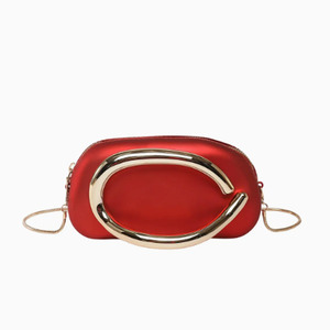Sac de soirée rigide en acrylique, petit format, avec poignée métallique, pour tenues quotidiennes, collection Printemps 2025 - Product Image 5
