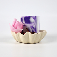 Barre de savon naturel fait main personnalisable de texture de 100g d'ingrédient doux dans un emballage de boîte de papier écologique
