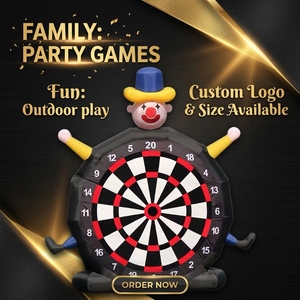 Feidu FD16 Tablero de dardos inflable gigante de payaso para fútbol, juego de fútbol al aire libre, objetivo para fiestas, carnavales, grado comercial 210D - Product Image 4