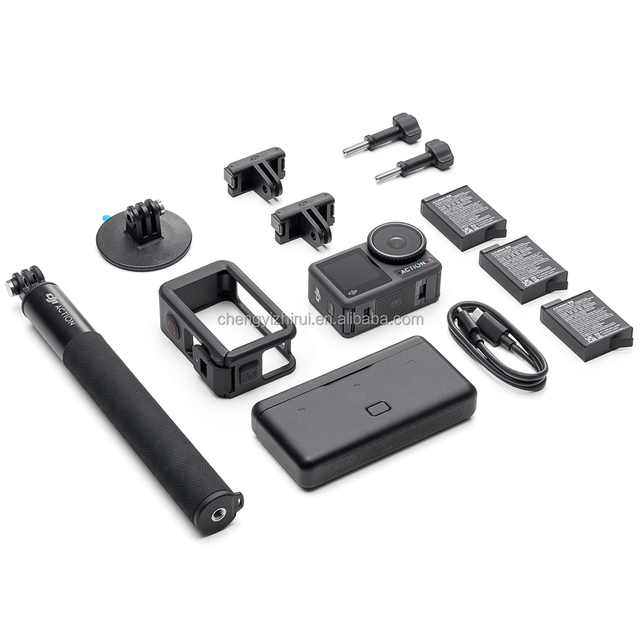 High Definition Osmo Action 3 Adventure Combo 4K Vlog Sport Camera 10x Optical Zoom 16m Waterproof CMOS Sensor WiFi MicroSD